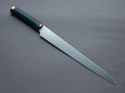 Florentine Kitchen Knives - "Four" - Stainless - 270mm Sujihiki - Stacked Black & Green Handle