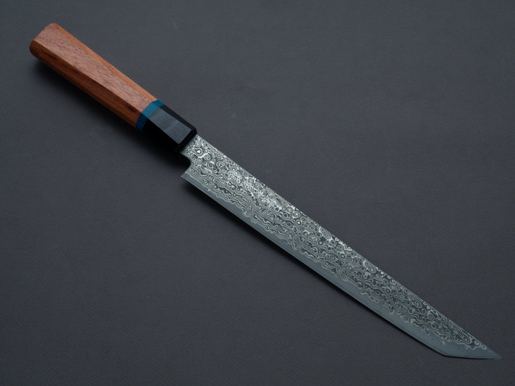 RYUSEN - BONTEN UNRYU KAI - VG10 Damascus - Kengata Sujihiki - 240mm - Quince Handle