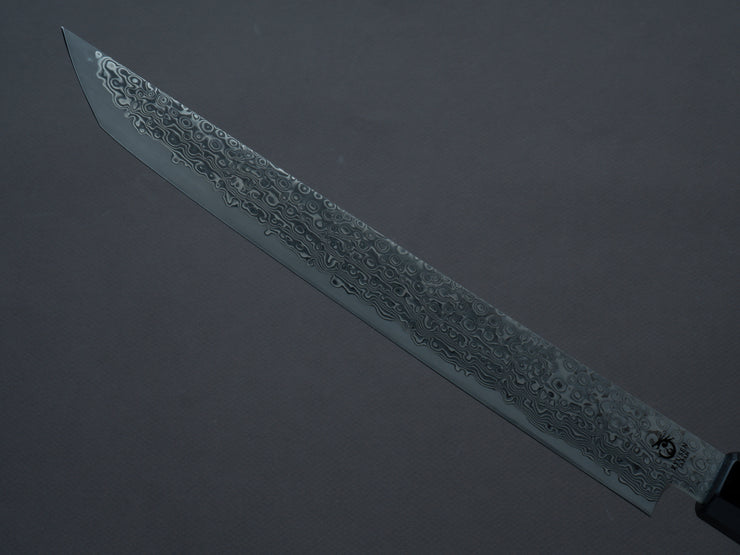 RYUSEN - BONTEN UNRYU KAI - VG10 Damascus - Kengata Sujihiki - 240mm - Quince Handle