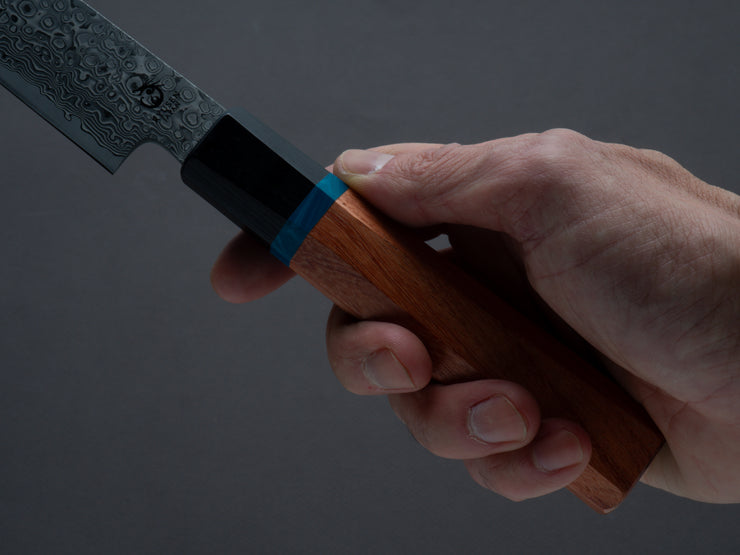RYUSEN - BONTEN UNRYU KAI - VG10 Damascus - Kengata Sujihiki - 240mm - Quince Handle