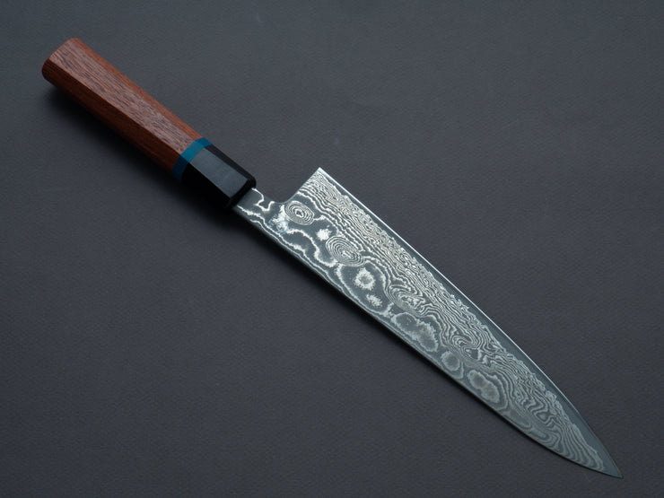 RYUSEN - BONTEN UNRYU KAI - VG10 DAMASCUS - 210mm Gyuto - Quince Handle