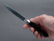 **MOKI - Steak Knife - AUS-8 - Migaki - 100mm - Linen Micarta Handle
