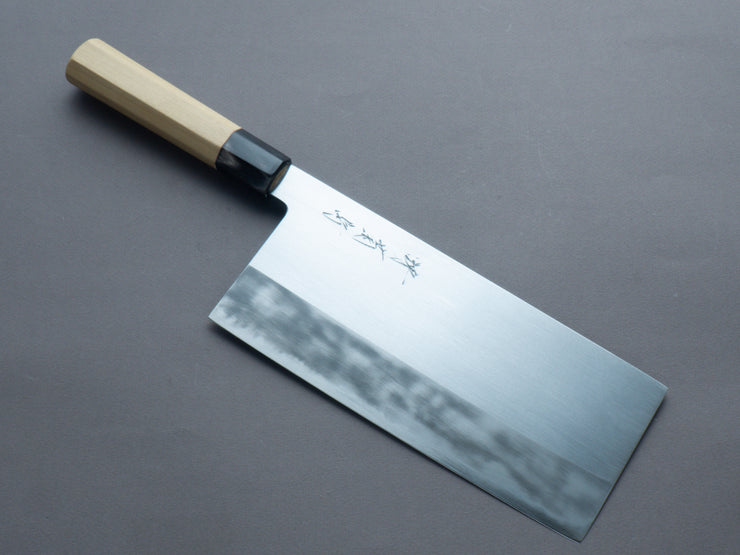 Sakai Kikumori - Gokujyo - White #2 - 210mm Chinese Cleaver - Magnolia Handle