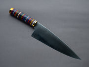 Florentine Kitchen Knives - Stacked Handle - Stainless - 205mm Chef - Multicolor Handle
