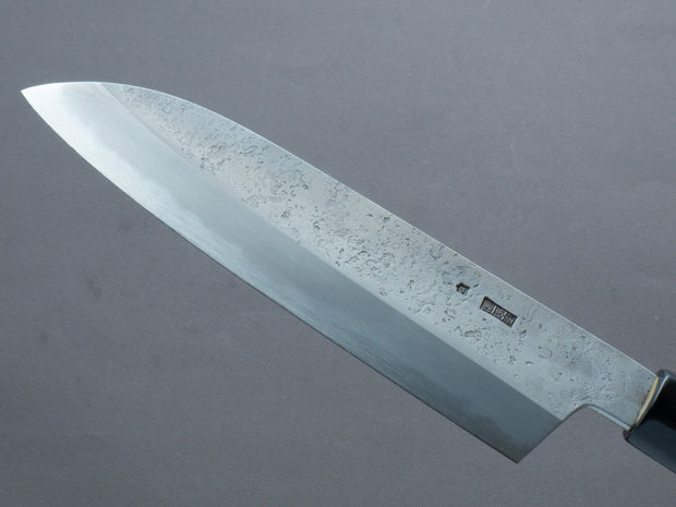 Sakai Kikumori - Kikuzuki Rin - White #2 - Nashiji - Santoku - 180mm - Magnolia Handle