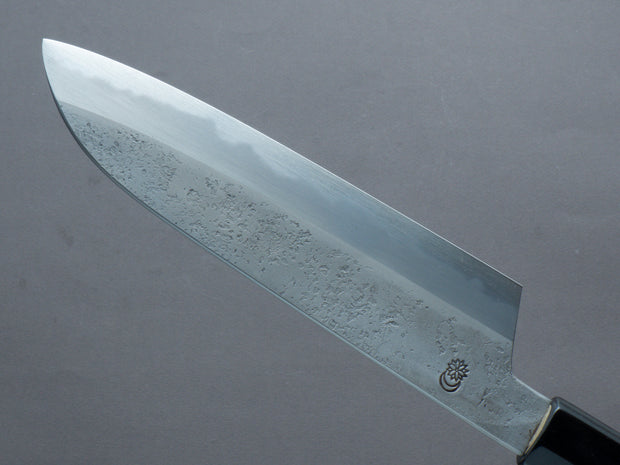 Sakai Kikumori - Kikuzuki Rin - White #2 - Nashiji - Santoku - 180mm - Magnolia Handle
