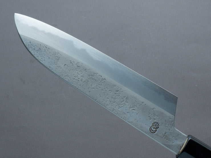Sakai Kikumori - Kikuzuki Rin - White #2 - Nashiji - Santoku - 180mm - Magnolia Handle