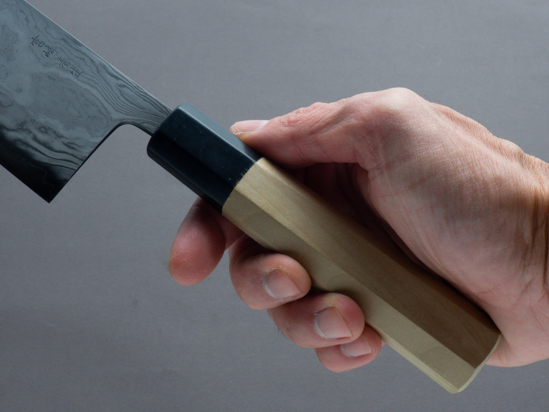 kajiya  Miyazaki Kajiya - Hineri Damascus - Blue #2 - Tsubaki - 180mm