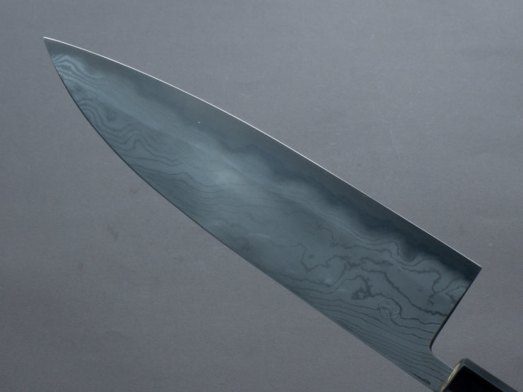 Miyazaki Kajiya - Hineri Damascus - Blue #2 - 210mm - Gyuto - Magnolia Handle