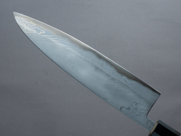 Miyazaki Kajiya - Hineri Damascus - Blue #1 - 240mm - Gyuto - Magnolia Handle