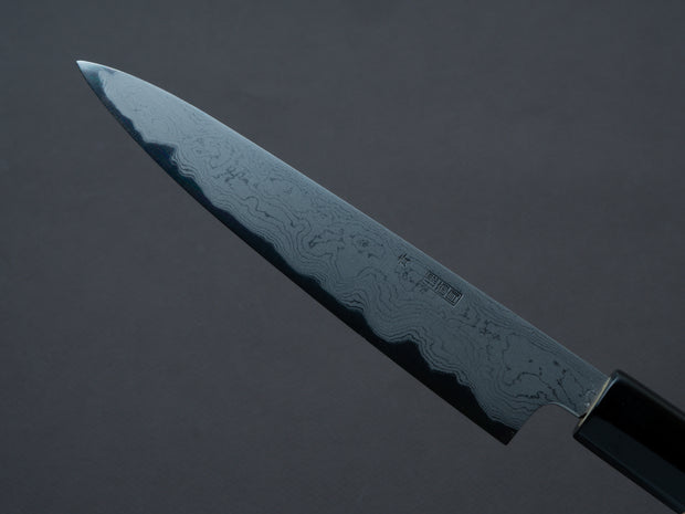 Sakai Kikumori - Kikuzuki Uzu - Blue #1 - Damascus - Petty - 150mm - Magnolia Handle