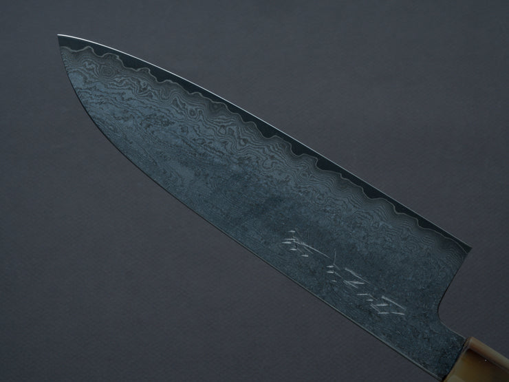 Sakai Kikumori - Seiun - VG10 - Damascus - Santoku - 180mm - Ebony Handle