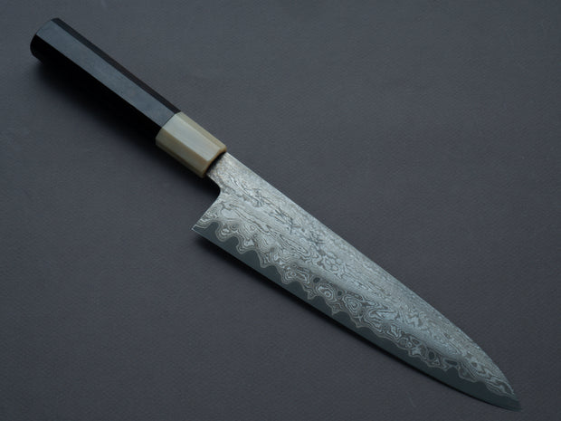 Sakai Kikumori - Seiun - VG10 - Damascus - Gyuto - 210mm - Ebony Handle