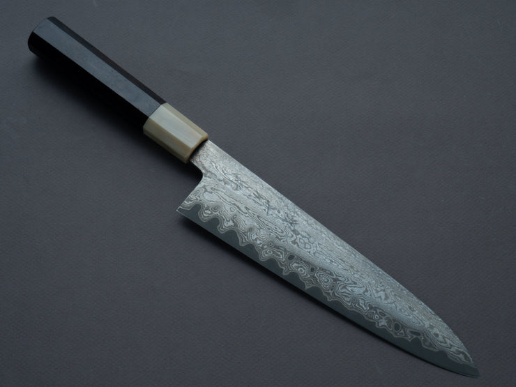 Sakai Kikumori - Seiun - VG10 - Damascus - Gyuto - 210mm - Ebony Handle