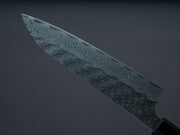 Nigara Hamono - SPG STRIX - Tsuchime Damascus - Gyuto - 210mm - Ebony Handle