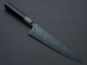 Sakai Kikumori - SPG STRIX - Damascus - Gyuto - 240mm - Ebony Handle