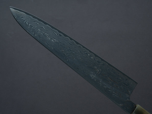 Sakai Kikumori - SPG STRIX - Damascus - Gyuto - 240mm - Ebony Handle