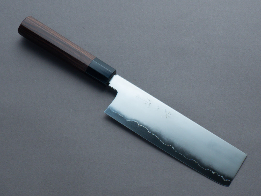 カツカワミナミ Tetsujin - Silver #3 - Kasumi - Nakiri - 180mm - Taihei Makassar