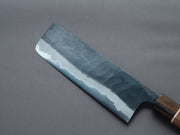 Hitohira - Tosa - Kurouchi - Blue #2 - 170mm Nakiri - Walnut Handle (Ziricote Ferrule)