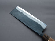 Hitohira - Tosa - Kurouchi - Blue #2 - 170mm Nakiri - Walnut Handle (Ziricote Ferrule)