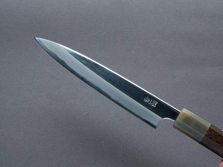 Hitohira - Togashi - Stainless Clad Blue #1 - Mirror Polished - 165mm Petty - Ziricote Handle