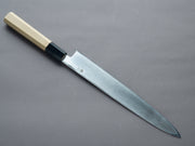 Hitohira - Kikuchiyo - Mosuke - Silver #3 - 240mm Yanagiba - Ho Wood Handle (Saya)