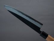 Hitohira - Tanaka x Kyuzo - Blue #1 - Kurouchi - 210mm Gyuto - Yakusugi Cedar Handle