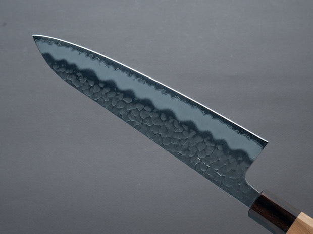 Hitohira - Futana - Blue Super - Migaki Tsuchime - 210mm Gyuto - Cherry Handle