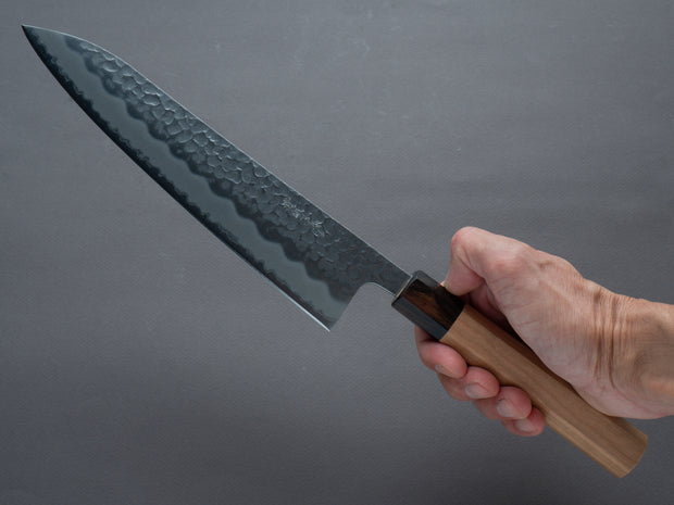 Hitohira - Futana - Blue Super - Migaki Tsuchime - 210mm Gyuto - Cherry Handle