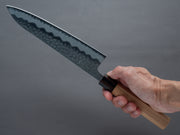 Hitohira - Futana - Blue Super - Migaki Tsuchime - 210mm Gyuto - Cherry Handle