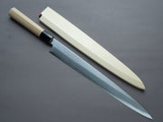 Hitohira - Togashi - White #2 - Yanagiba - 330mm - Magnolia Handle (D-Shaped) - Saya