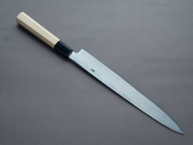 Hitohira - Tanaka x Manzo - Blue #1 - Yanagiba - 270mm - Magnolia Handle - Saya