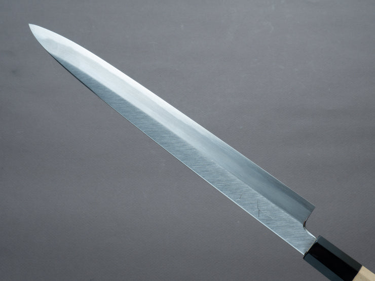 Hitohira - Tanaka x Manzo - Blue #1 - Yanagiba - 270mm - Magnolia Handle - Saya