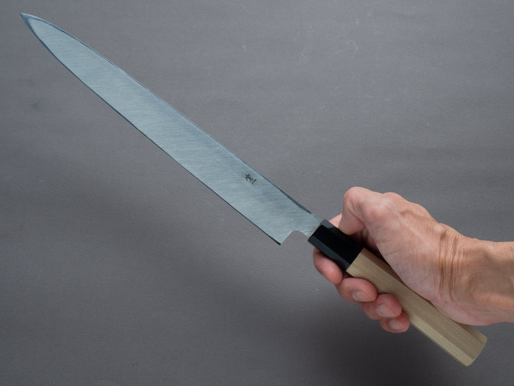 Hitohira - Tanaka x Manzo - Blue #1 - Yanagiba - 270mm - Magnolia Handle - Saya
