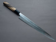 Hitohira - Togashi Mizu Honyaki - Blue #1 Tanryumon - 300mm Yanagiba - Kurokaki Persimmon Handle (w/ saya)