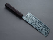 Morihei - Kikuyu - Blue #2 - Damascus - Nakiri - 165mm - Wenge Handle