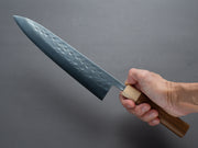 Hitohira - TD - SLD - Stainless Clad - Tsuchime - Gyuto - 240mm - Walnut Handle