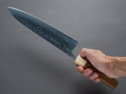 Hitohira - TD - SLD - Stainless Clad - Tsuchime - Gyuto - 240mm - Walnut Handle