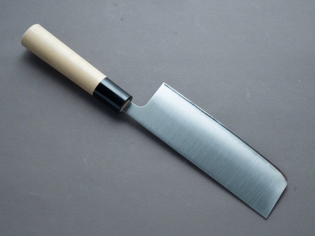 Hitohira - Futana - Stainless - Migaki - 165mm Nakiri - D-Shape Magnolia Handle