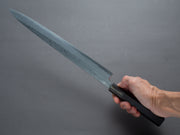 Hitohira - Tanaka x Mosuke - Blue #1 - Damascus - Yanagiba - 300mm - Ebony Handle - Saya