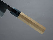 Hitohira - TD - Blue #2 Stainless Clad - Kurouchi - Santoku - 165mm - Magnolia Handle