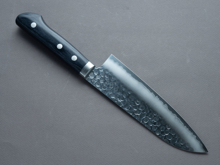 Hitohira - Imojiya MZ - Tsuchime Migaki - Santoku - 165mm - Western Handle