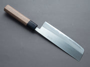 Hitohira - Harima Forged - Blue #2 - Stainless Clad - Migaki - Nakiri 165mm - Walnut Handle