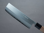 Hitohira - Harima Forged - Blue #2 - Stainless Clad - Migaki - Nakiri 165mm - Walnut Handle