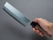 Hitohira - Harima Forged - Blue #2 - Stainless Clad - Migaki - Nakiri 165mm - Walnut Handle