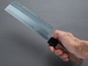 Hitohira - Harima Forged - Blue #2 - Stainless Clad - Migaki - Nakiri 165mm - Walnut Handle