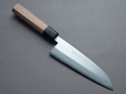 Hitohira - Harima Forged - Stainless Clad - Blue #2 - Migaki - Santoku - 165mm - Walnut Handle