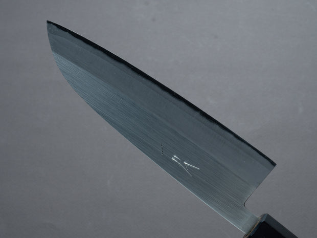 Hitohira - Harima Forged - Stainless Clad - Blue #2 - Migaki - Santoku - 165mm - Walnut Handle