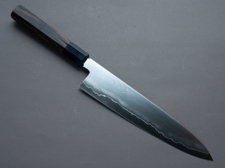 Tetsujin - Ukiba - Silver #3 - 240mm Gyuto - Taihei Makassar Ebony Handle