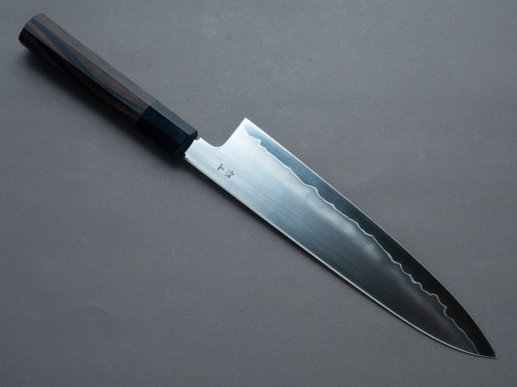 Tetsujin - Ukiba - Silver #3 - 240mm Gyuto - Taihei Makassar Ebony Handle